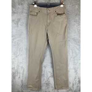 Mason 5 Pocket Pants Mens 32x30 Khaki Tan Straight Fit Stretch Chino‎